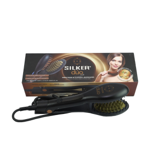 Cepillo Para Alaciar Cabello Marca Silker Dúo