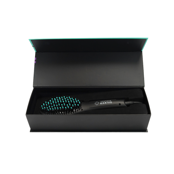 Cepillo Para Alaciar Cabello Marca Silker Evolution, Color Negro - Imagen 3