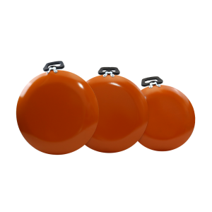 Juego De 3 Comales Color Naranja, Diferentes Diámetros