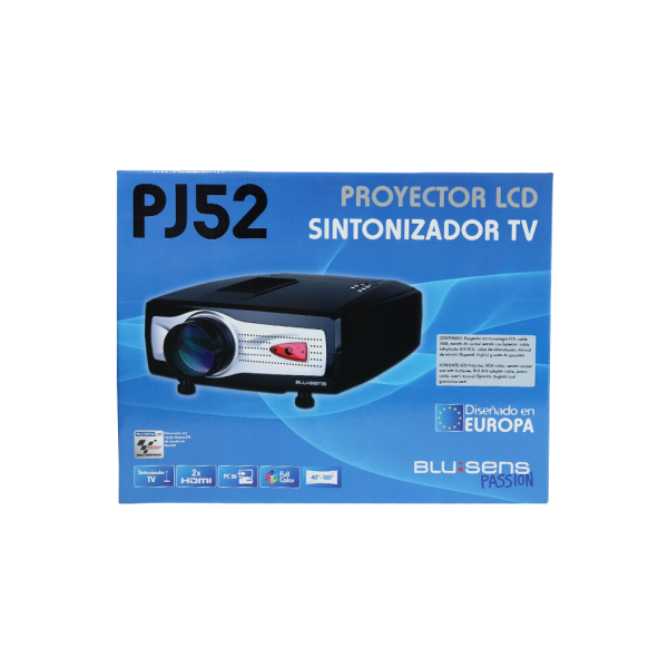 Proyector LCD, Sintonizador TV Marca Blu Sens Modelo PJ52