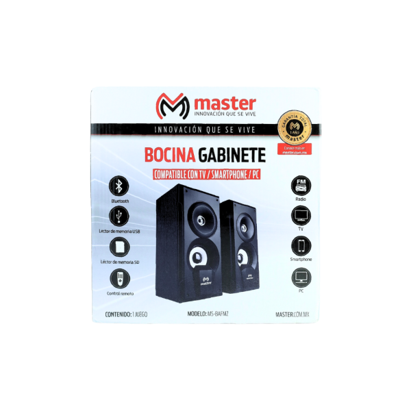 Bocina Gabinete Compatible Con  TV/Smartphone/PC,  Marca Master - Imagen 3
